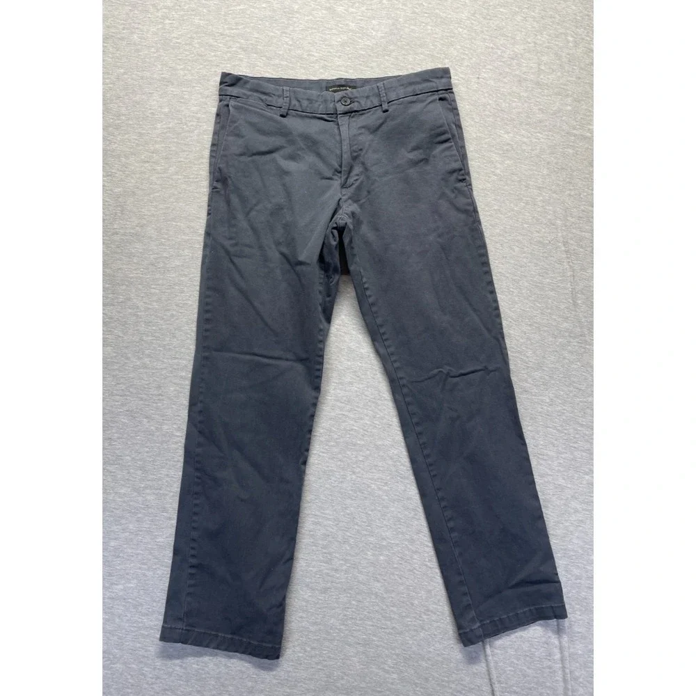 Banana Republic Chino Pants Mens 32x30 Gray Cotton Stretch Straight Leg Casual